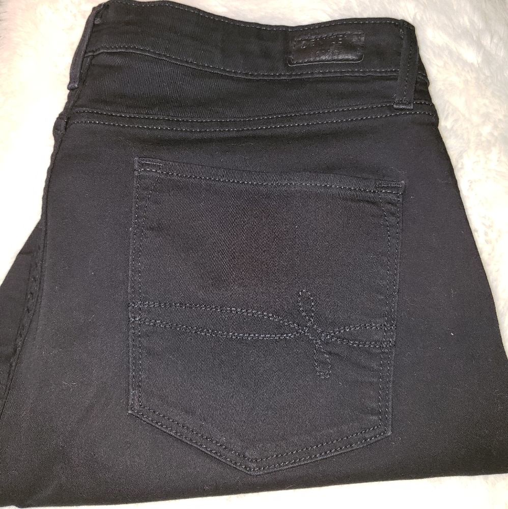 LEVI'S DENIZEN MODERN CROP Black